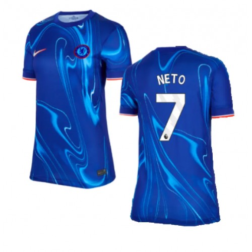 Dres Chelsea Pedro Neto #7 Domaci za Žensko 2024-25 Kratak Rukav